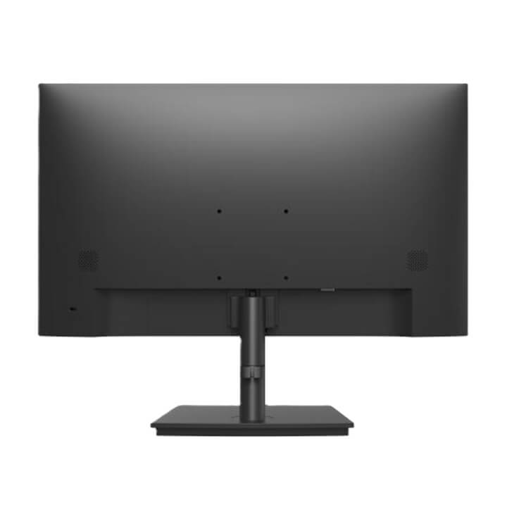 Back view of Hikvision 21.5 inch FHD 100Hz VA Monitor with Speaker showcasing its sleek design and sturdy stand.