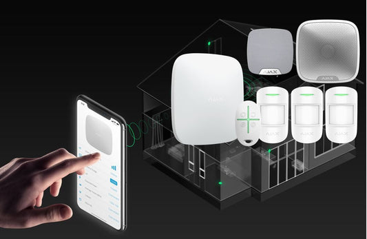 Ajax Wireless Alarm Starter kit Hub 2 4G with 3 PIRs White