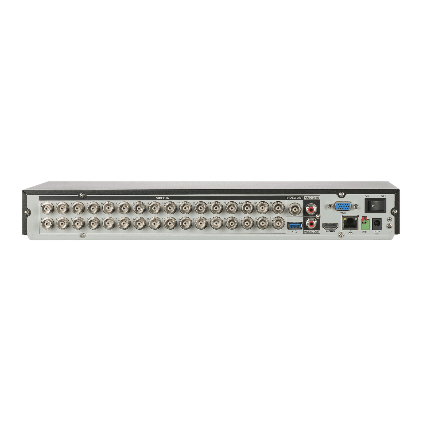 Dahua 32ch DH-XVR5232AN-I3, Penta-brid WizSense Digital Video Recorder, Back View