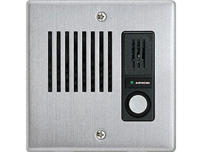 Aiphone IE Series 2 Wire Intercom 1 Button Audio Door Station Stainless Steel/Plastic Power By Monitor Bus