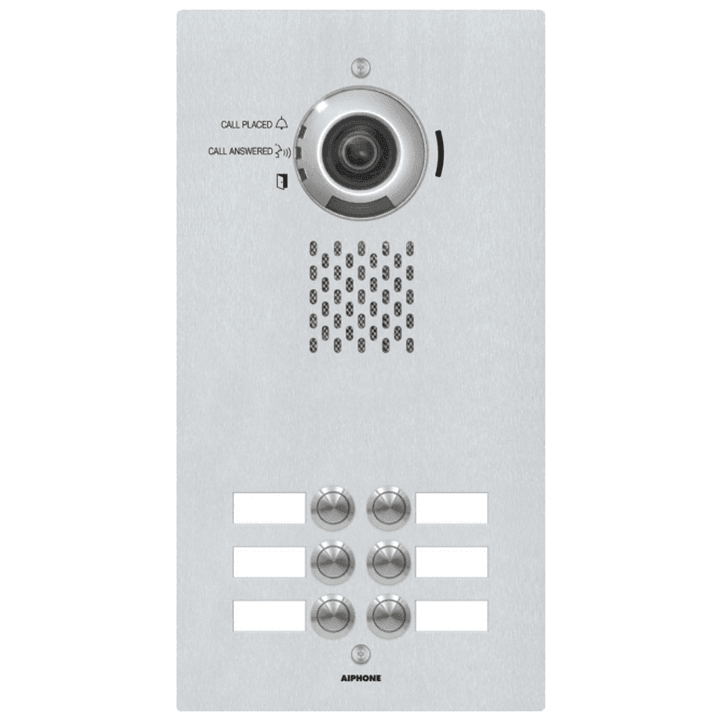 Aiphone IX Series 2 IP Intercom 4/6 Button Video Door Station - 6 Buttons