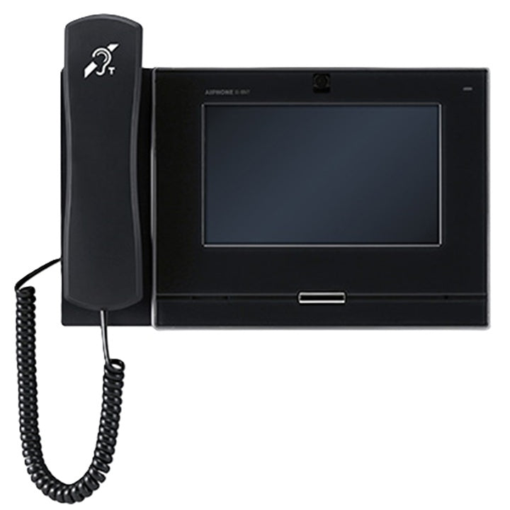 Aiphone IX Series IP Intercom Monitor with Handset 7" Touchscreen T-Coil Handset PoE