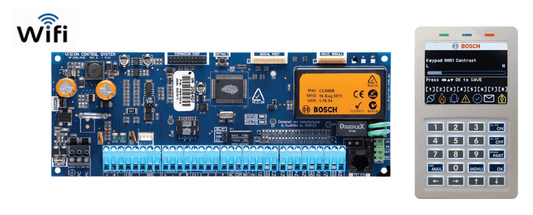 Bosch Alarm Kit, CC610GWF SOL6000 Control Panel PCB (CC600PB) + Wifi Keypad, Wifi IP Module + Tamper Alphanum