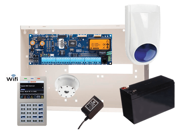 Bosch Alarm Solution 6000 Kit White Wife Keypad No PIR