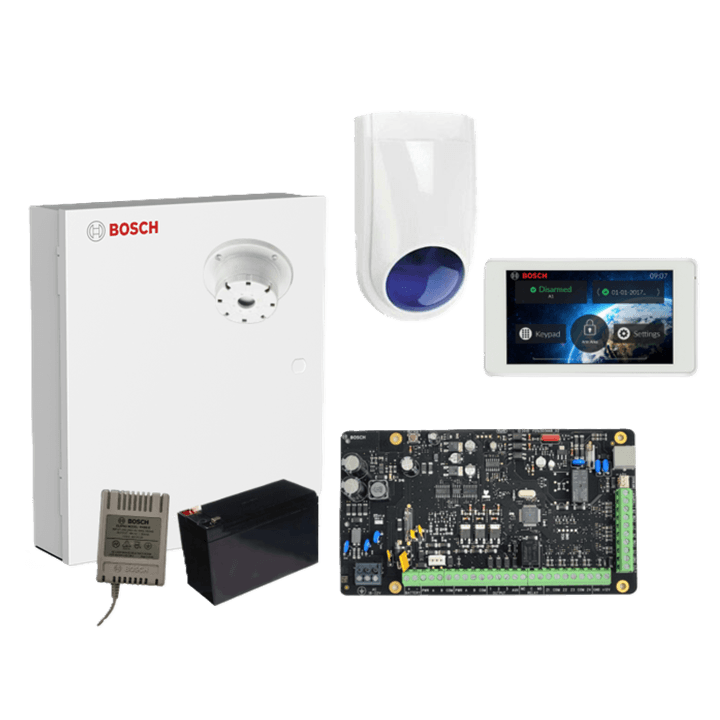 Bosch Alarm Kit, Solution 4000 With 1 x 5" Touchscreen + 1 x battery 1xPower Supply and Slimline siren