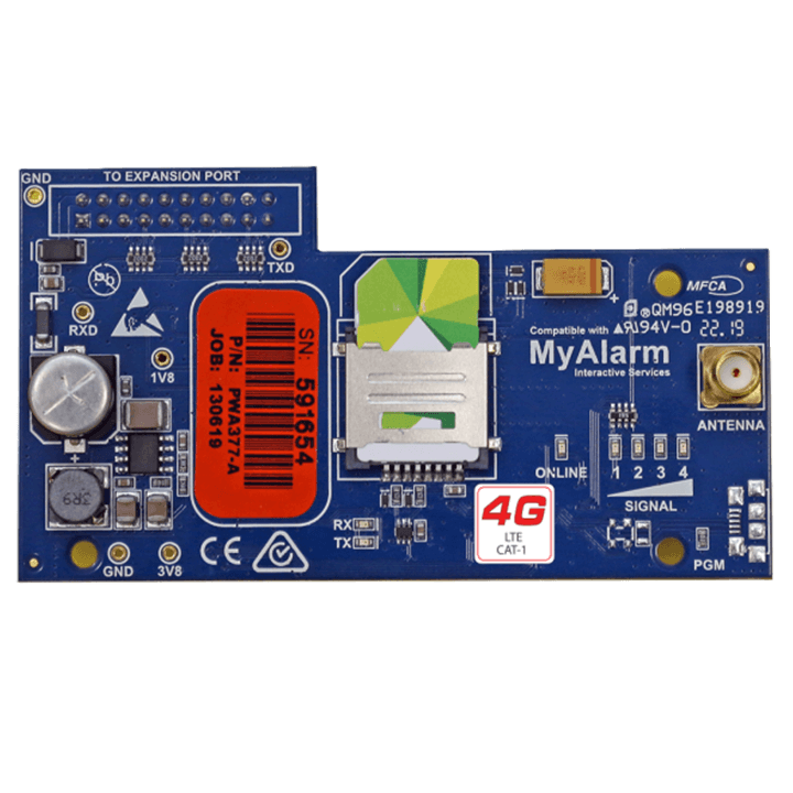 Bosch CM748B Radio modem Plug-in Module with antenna, 4G, LTE, CAT1 PCB Board