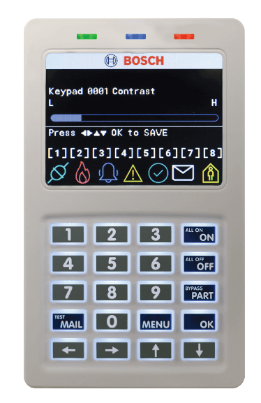 Bosch 6000 Wifi Graphics Keypad Prox reader Alphanum LCD With Backlit