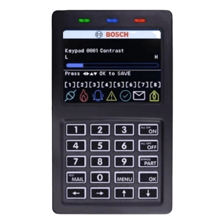 Bosch 6000 Wifi Graphics Keypad Prox reader Alphanum LCD With Backlit - Black