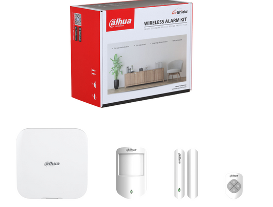 Dahua Wireless Alarm Complete Kit, DHI-ART-ARC3800H-03-FW2 with New Hub2