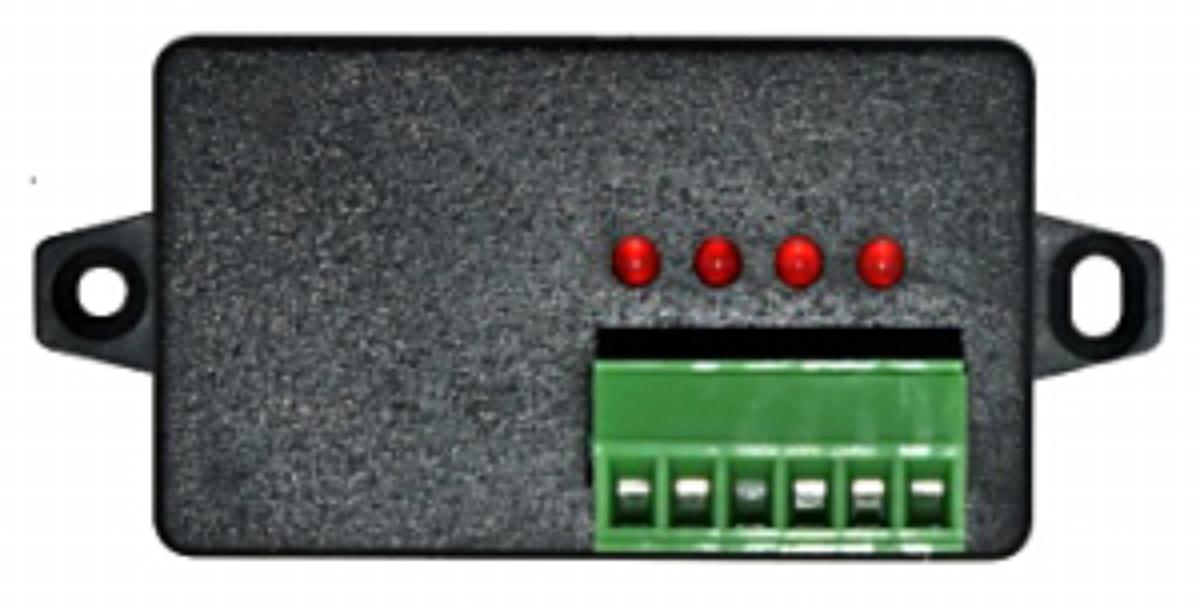 Secor RTI10 Activor RF 4-CH Transmitter to connect to Alarm Panel Hardwired PGM Output Terminals (dry contacts NO/NC), 12VDC