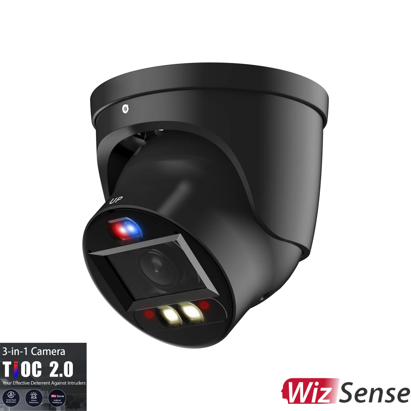 Dahua 6MP TiOC Active Deterrence Eyeball WizSense Network Camera SMD 4.0 Full-color Motorise