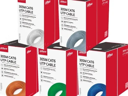 Dahua UTP CAT6 Cable 305M Yellow and Blue Color