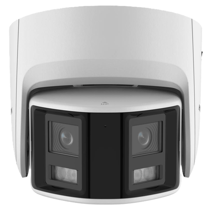 Hikvision DS-2CD2367G2P-LSU/SL, 6MP Outdoor ColorVu Panoramic Turret Camera, Dual Lens