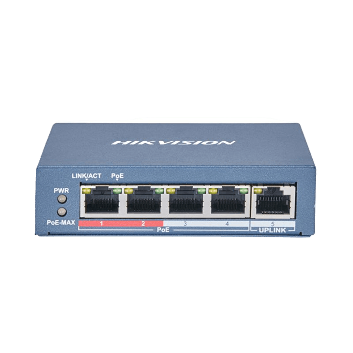 Hikvision 4 Port Fast Ethernet Unmanaged POE Switch