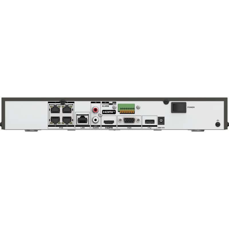 Hikvision 4Ch 4K Ultra HD NVR, M Series New Model , 80Mbps, H.265, 1HDD Bay No Noise, No HDD | DS-7604NI-M1-4P | CCTVMASTERS.COM.AU
