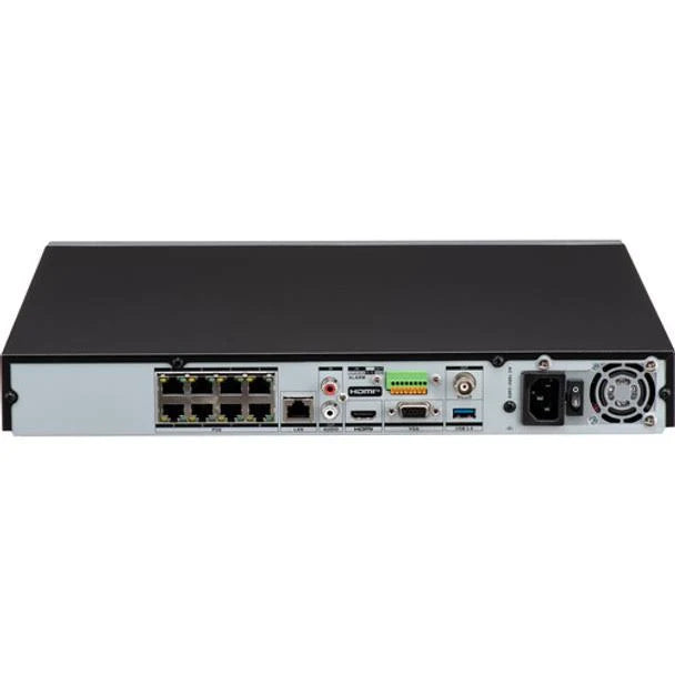 Hikvision 8ch PoE NVR M2, 128Mbps H.265, 8 PnP ports, 8K, VGA/HDMI, 1RU, 4TB HDD