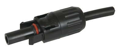 Solar Connector PP5102, Waterproof Solar Power PV Connector (MC4) 4mm Male Positive Plastic IP67 with Rubber Collar 30A | PP5102 | CCTVMASTERS.COM.AU