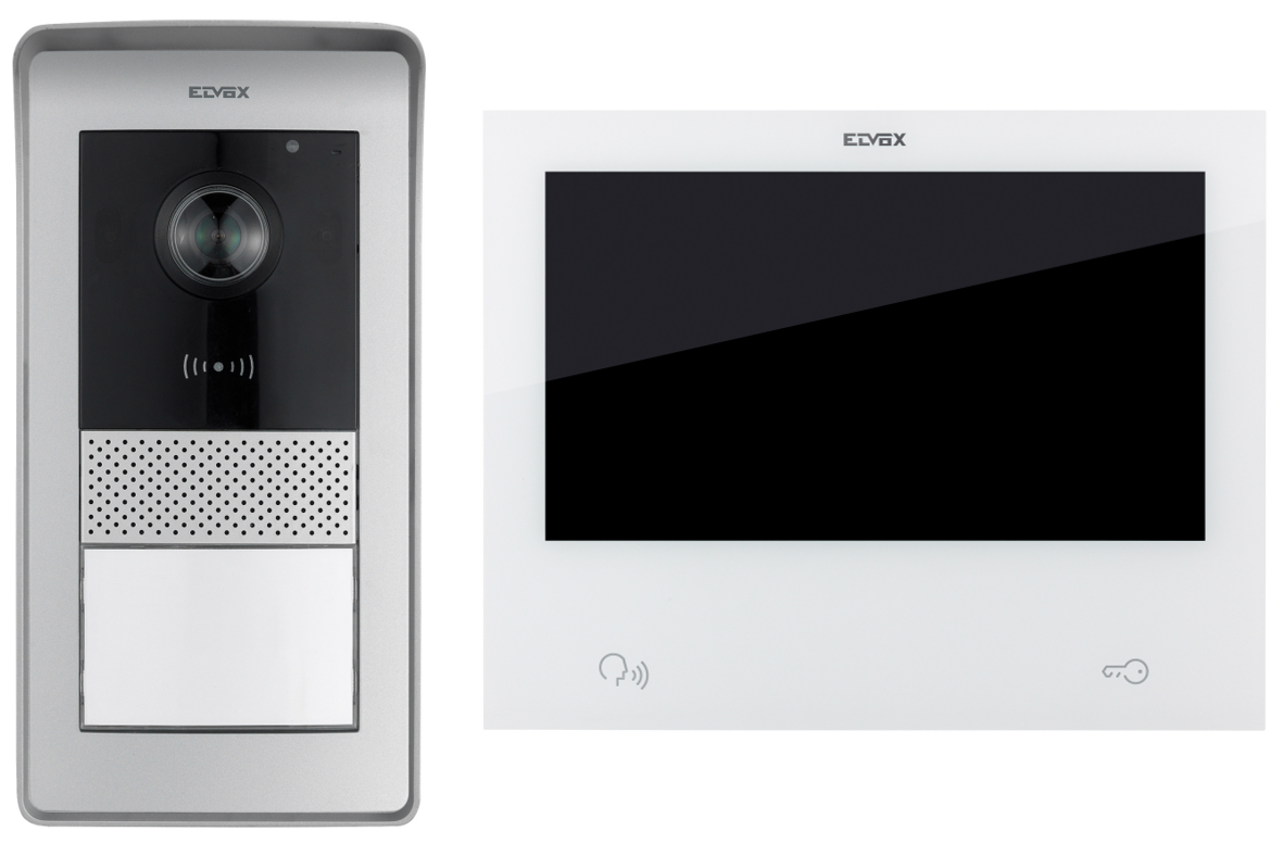 ELVOX Wifi Video Intercom Kit with Smartphone app, 7inch Touch Screen Wi-Fi 2-Wire System