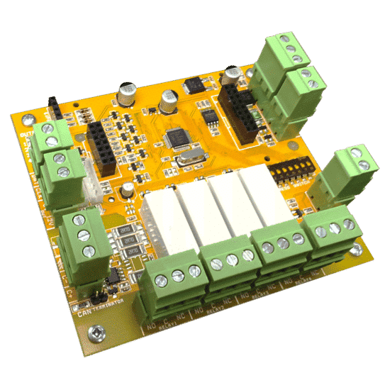 AAP Elite SX 4 relay output module (PCB only) | ESX-O4 | CCTVMASTERS.COM.AU