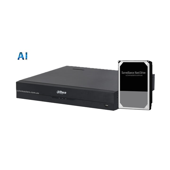 Dahua 32Ch AI NVR, DHI-NVR5432-AI/ANZ, 1.5U 4HDD WizSense Network Video Recorder No PoE