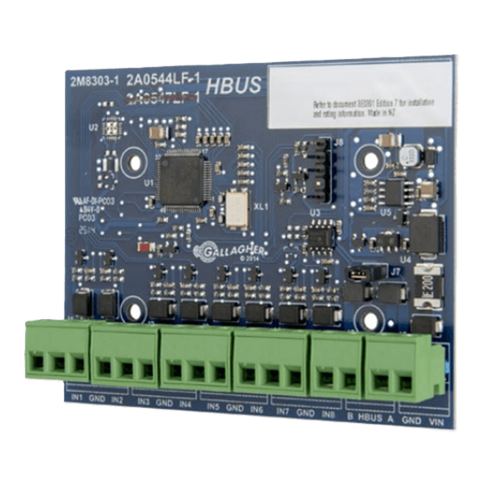 Gallagher SMB HBUS Input Module 8 x input PCB 13.6VDC 4K7 Termination