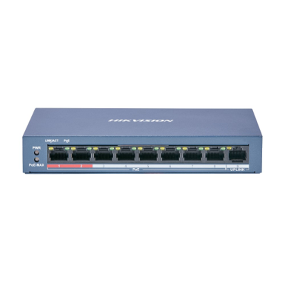 Hikvision 8 Port Fast Ethernet Unmanaged POE Switch