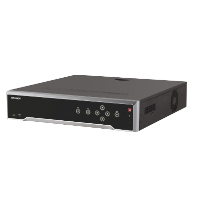 Hikvision 32ch NVR, 16 PoE Ports, 320Mbps, H.265+, 4K, 4x HDD Bays