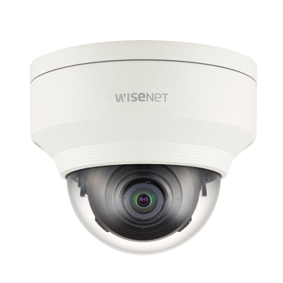 Hanwha Wisenet 2MP Outdoor Mini Dome Camera, H.265, 60fps, 150dB WDR, 2.4mm