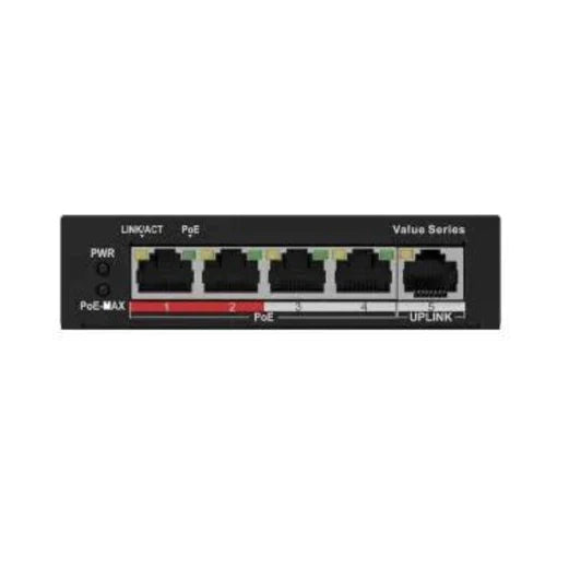 HiLook 4 Port Unmanaged PoE Switch, NS-0105P-35