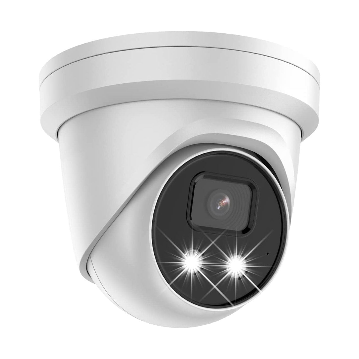 Hikvision DS-2CD2386G2-SL2, 8MP Outdoor AcuSense Gen 2 Turret Camera, IR, Strobe, Mic, 2.8mm