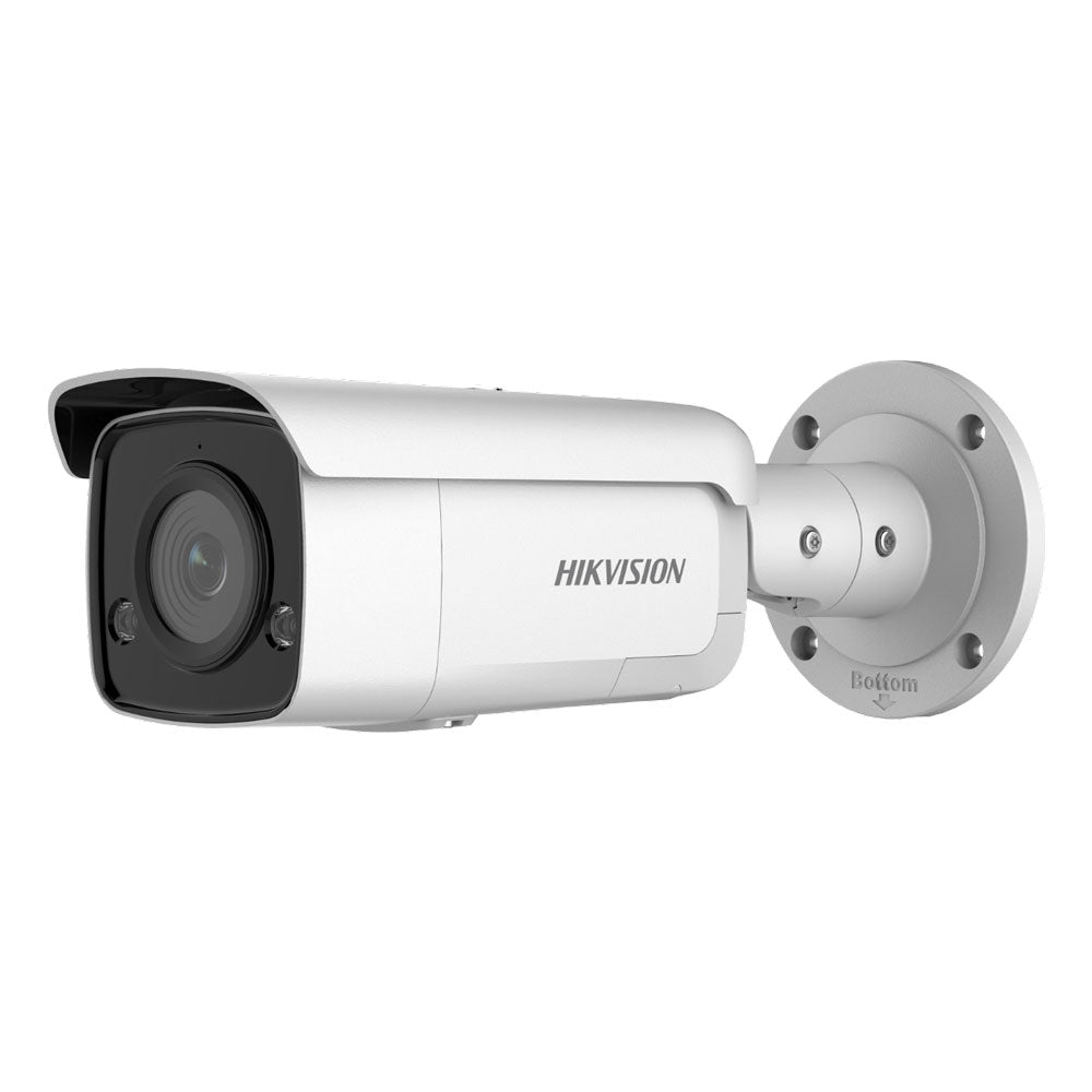 Hikvision Camera, DS-2CD2T66G2-ISU/SL, 6MP AcuSense Strobe Light and Audible Warning Fixed Camera