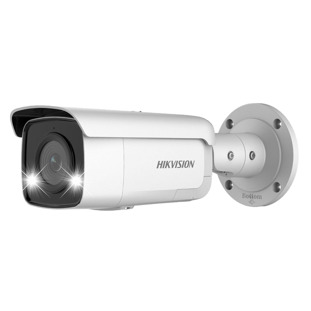 Hikvision Camera, DS-2CD2T66G2-ISU/SL, 6MP AcuSense Strobe Light and Audible Warning Fixed Camera