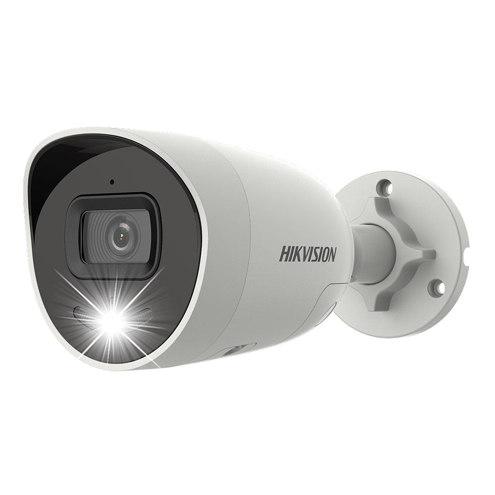 Hikvision, DS-2CD2066G2-IU/SL, 6MP AcuSense Strobe Light and Audible Warning Fixed Turret Camera