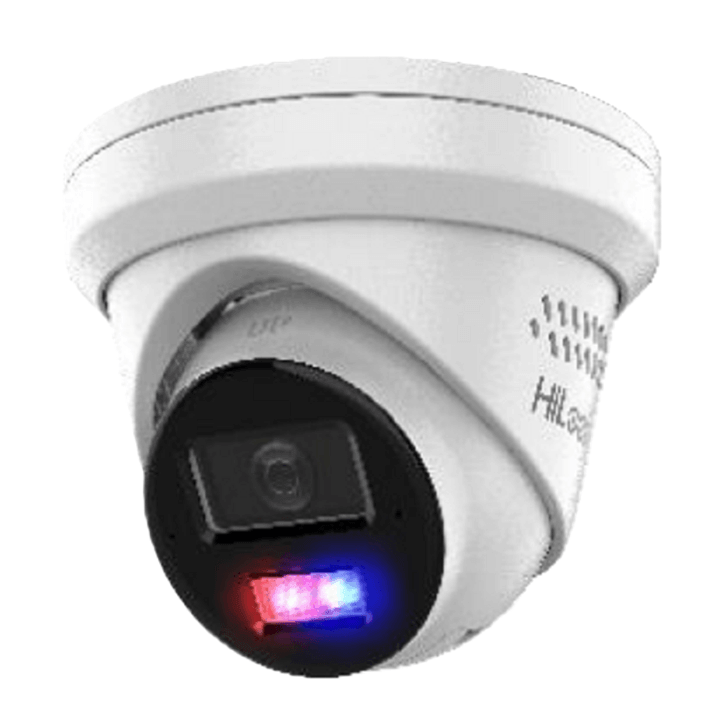 HiLook Mix 8MP Camera Kit IPC-T381H-MU model showing full color imaging and smart light features.