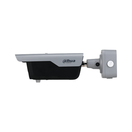 Dahua License Plate Recognition Camera, 4MP IR, DHI-ITC413-PW4D-IZ, attached to wall for enhanced surveillance.