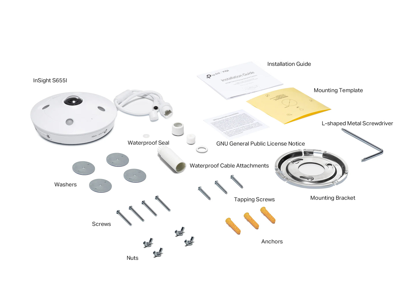 TP-Link 5MP Fisheye IP Camera InSight IR Network Camera