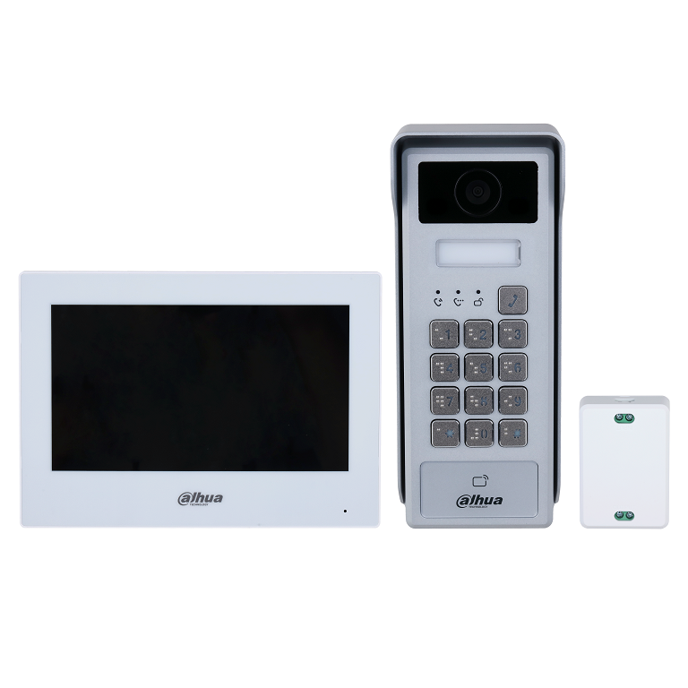 Dahua WiFi Intercom kit, 2 Wire Villa Intercom System with Keypad, Card Reader and Smartphone