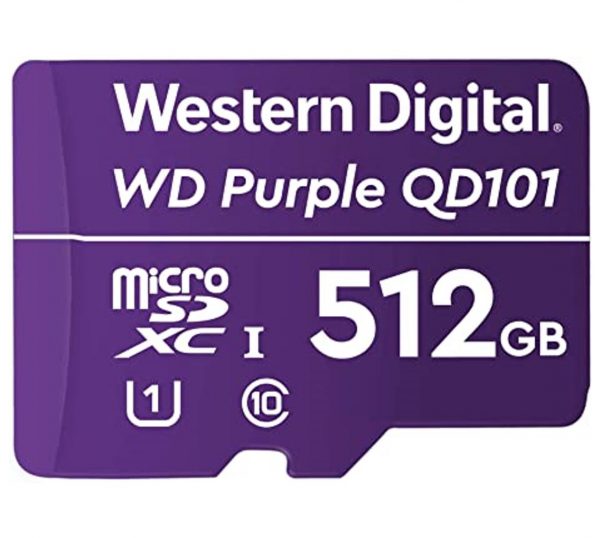 WD Purple SD card, 256GB for CCTV Camera