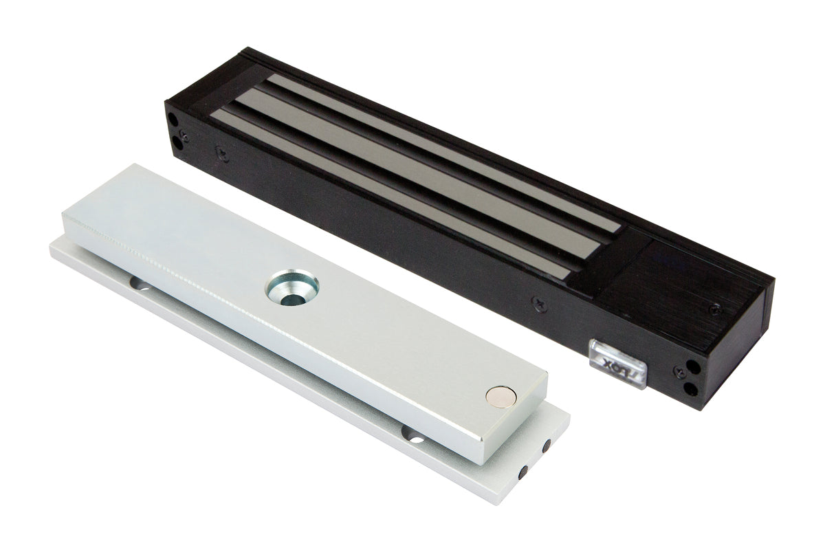 LOX Electro Magnetic Slimline Single Lock, 280kg, Monitored, LP/LSS/DSS, 12/24VDC