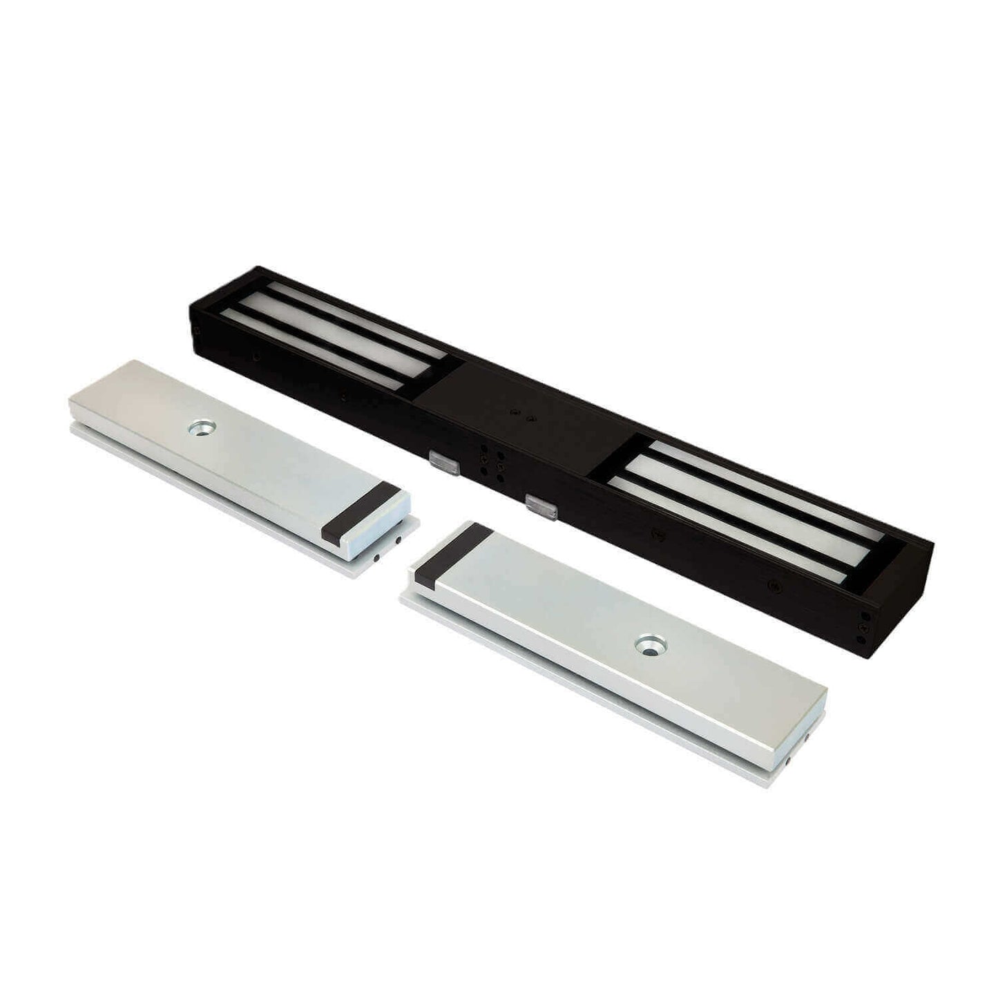 LOX Electro Magnetic Double Lock, 580kg, Monitored, incl. Anti-Tamper, 12/24VDC - Black
