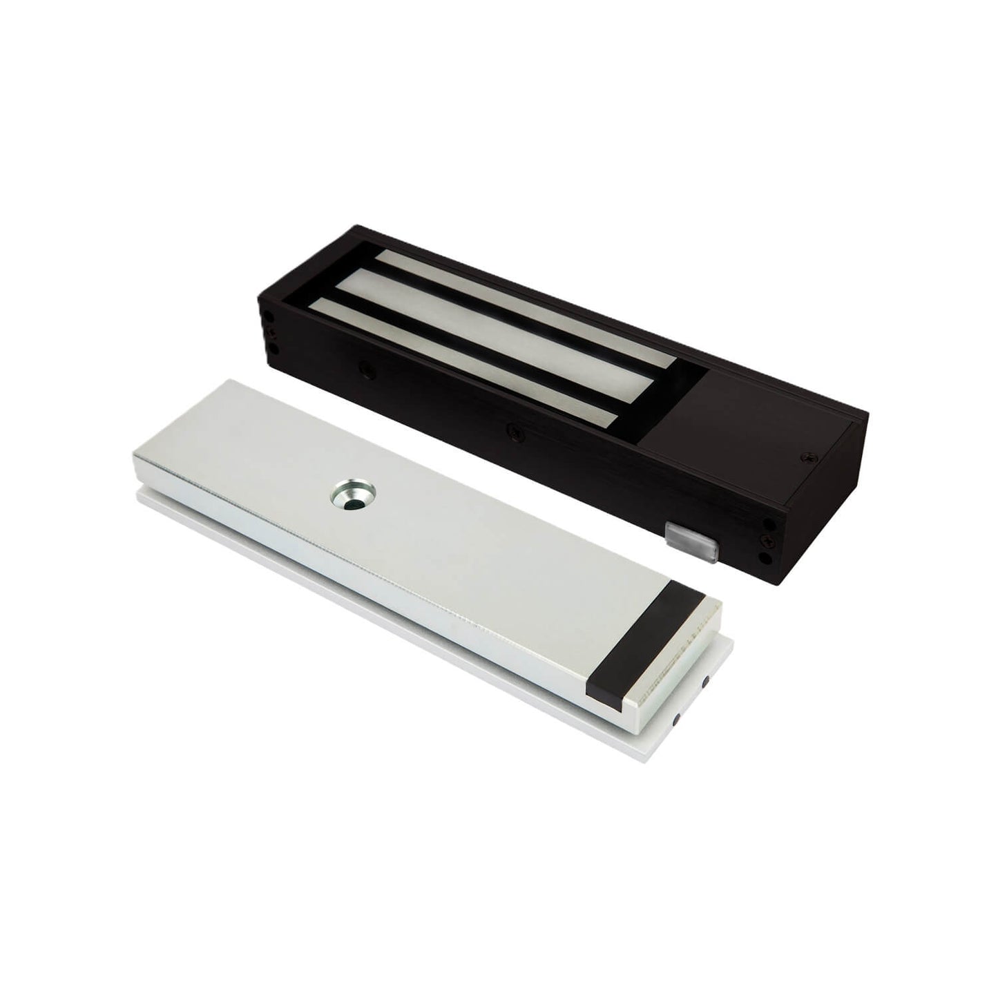 LOX Electro Magnetic Single Lock, 580kg, Monitored, incl. Anti-Tamper, 12/24VDC - Black
