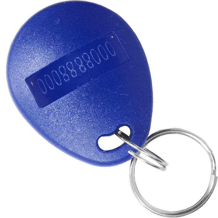 AAP EM4100 PROX KEYTAG GREY 10 digit decimal number on tag