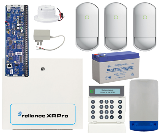 Hills Security Alarm System Reliance XR Pro kit with Optex