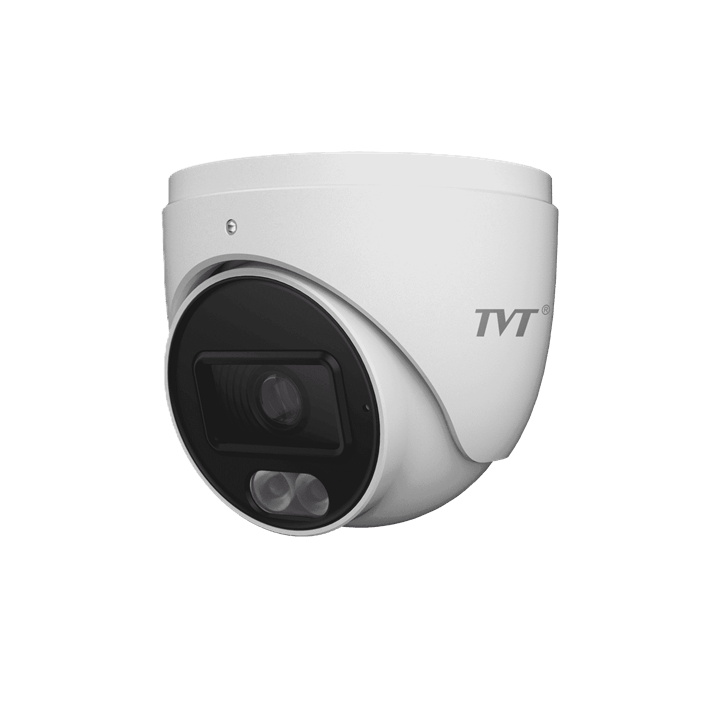 TVT 6MP Turret, Full Colour IPC, 20-30m IR & White Light, 2.8mm, NDAA
