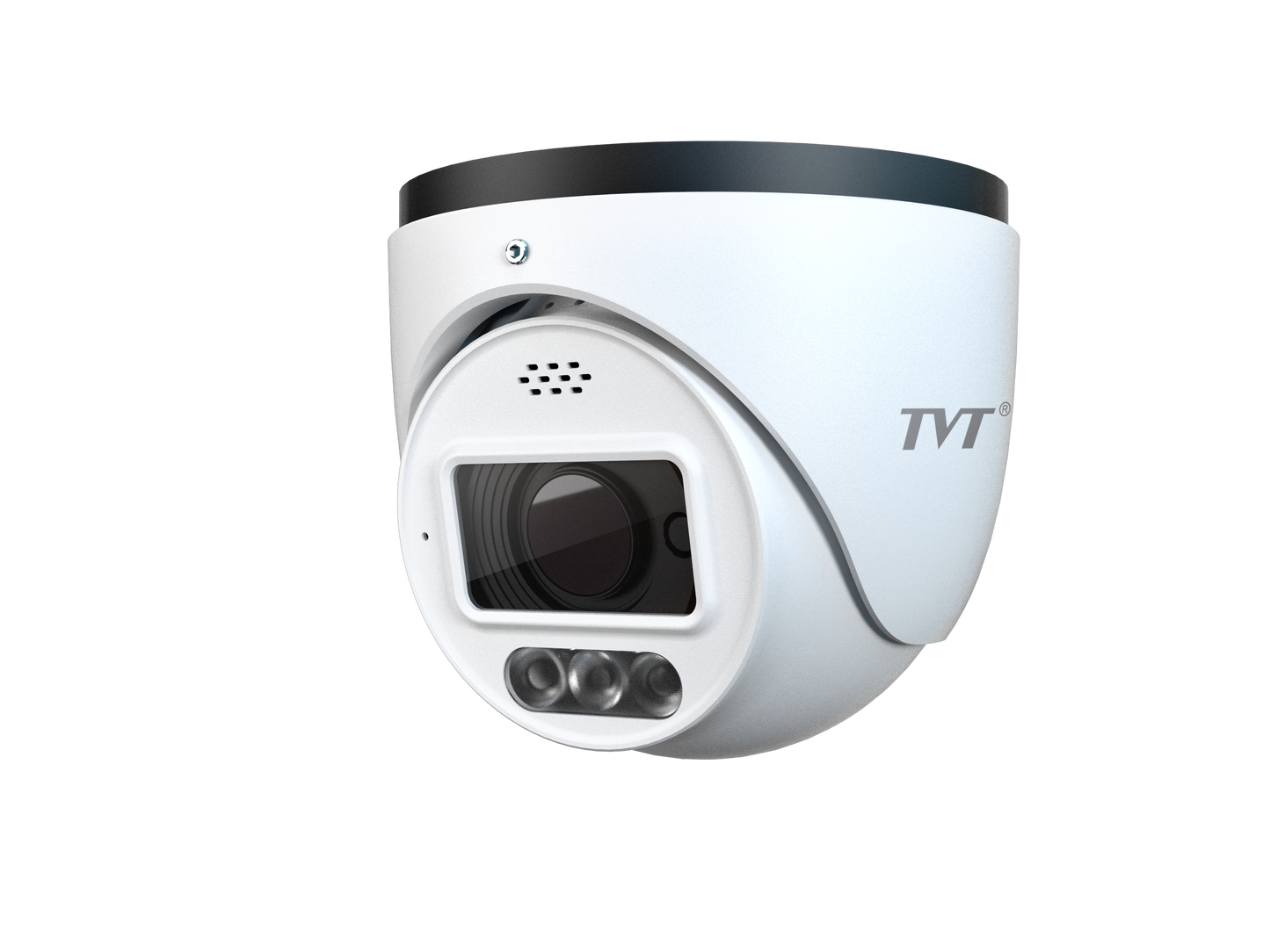 TVT 8MP Active Deterrent TD-9585C2H-PA 8MP Dual Illumination AI Turret Network Camera