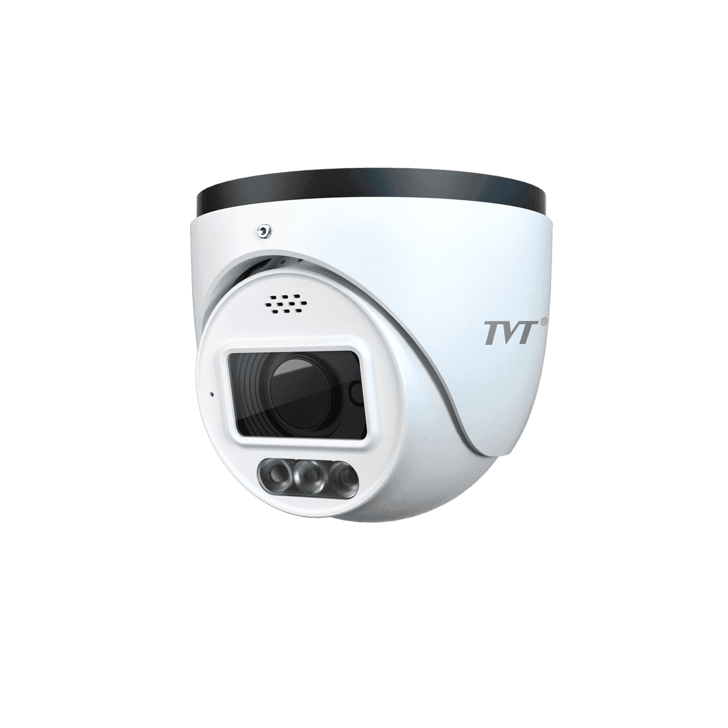 TVT 8MP Active Deterrent TD-9585C2H-PA 8MP Dual Illumination AI Turret Network Camera