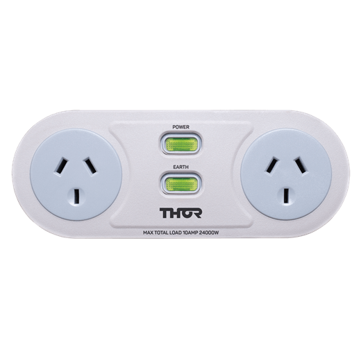 THOR Power Filter broad 2x3 Pin, AU Output, Fire Retardent, 1m cable