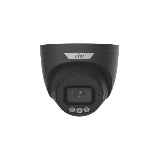 UNV AI 8MP Triguard 2.0 Intelligent Light and Audible Warning Fixed Eyeball 2.8mm lens - Black