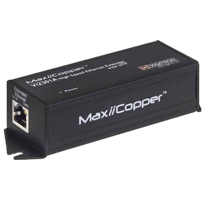 Vigitron PoE Extender up to 914m PoE/PoE+, 12VDC / 24VAC