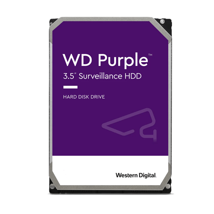 Surveillance Hard Drive WD Purple 3.5" HDD from Western Digital designed for reliable data storage.